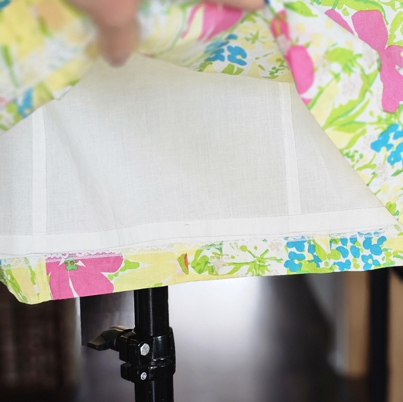 Lilly Pulitzer Strapless A-Line Dress with Pink and Yellow Floral Print - Picture 5 of 7